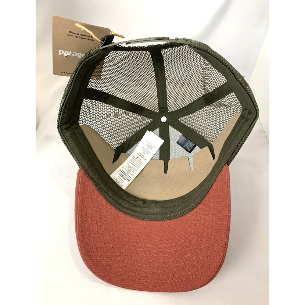 NEW Patagonia p-6 Logo LoPro Trucker Hat Cap Birch White - Picture 8 of 13